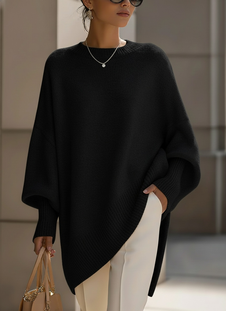 ⏰Last Day 70% OFF 🔥 Women's Cozy Loose Asymmetrical Hem Sweater