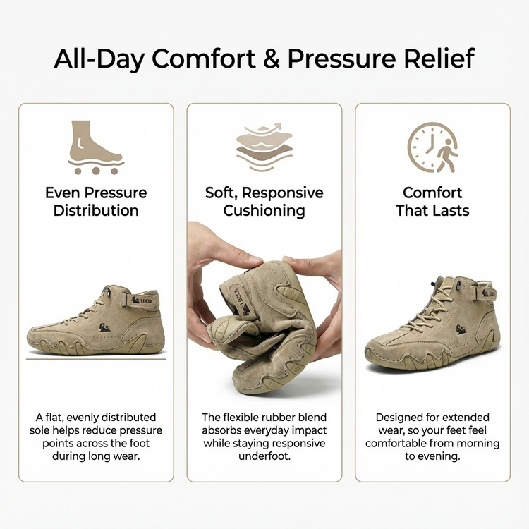 ⏰Last Day 70% OFF 🔥 TOPSFANO® Men's Casual Suede High-Top Shoes