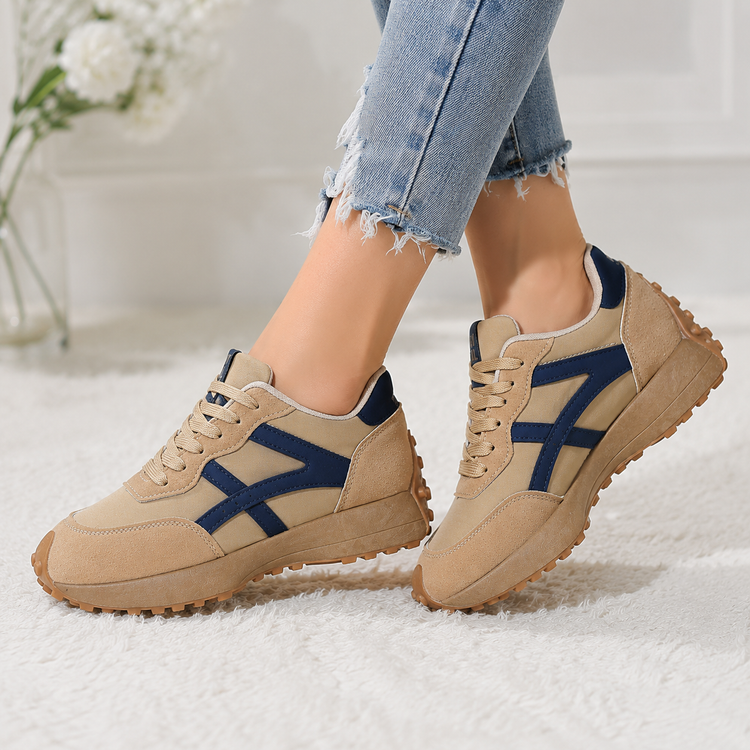 Solenne – Flat-Platform Non-Slip Chunky Sneakers