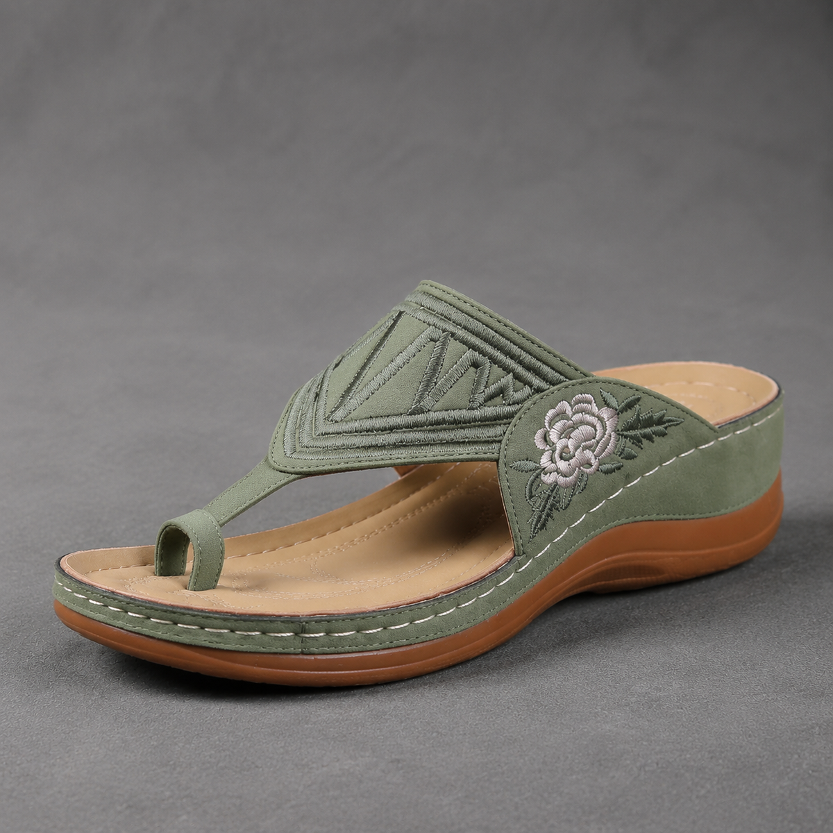 ⏰Last Day 70% OFF 🔥 Women's Floral Embroidered Comfort Sandals