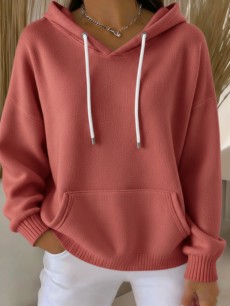 ⏰Last Day 70% OFF 🔥 Women's Casual kint Jacquard Multicolor Hoodie