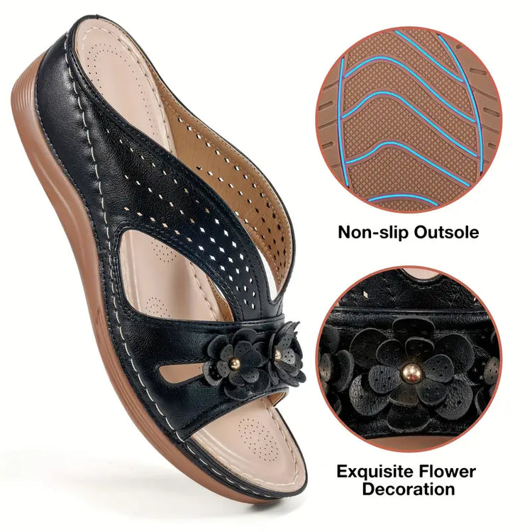 ⏰Last Day 70% OFF 🔥 Women's Floral Arch Support Sandals