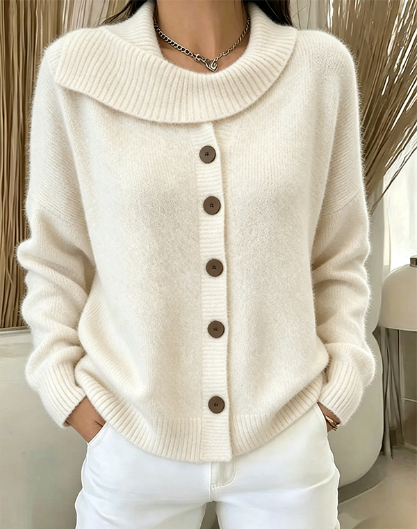 ⏰Last Day 70% OFF 🔥 Cozy cardigan with button placket for women