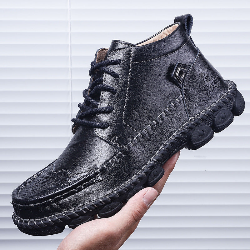 ⏰Last Day 70% OFF 🔥 TOPSFANO® Men's Vintage Leather High-Top Shoes
