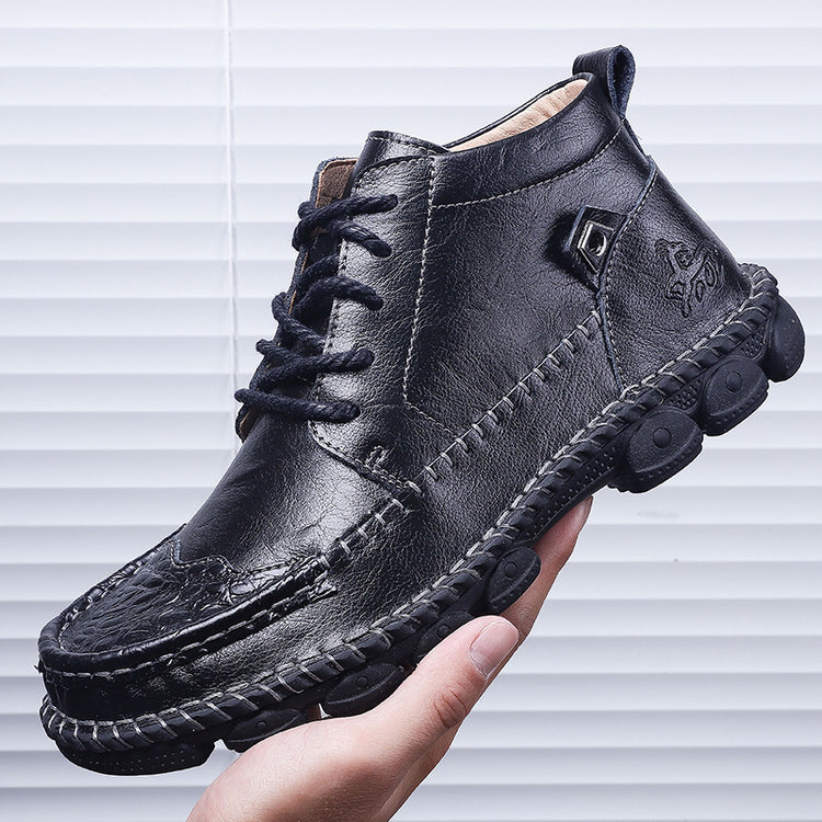 ⏰Last Day 70% OFF 🔥 TOPSFANO® Men's Vintage Leather High-Top Shoes