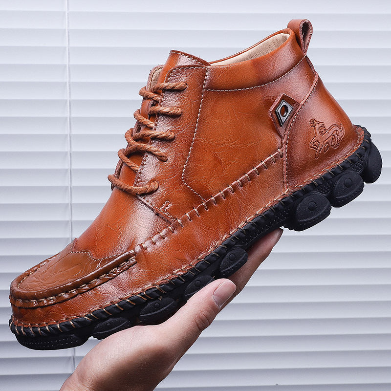 ⏰Last Day 70% OFF 🔥 TOPSFANO® Men's Vintage Leather High-Top Shoes