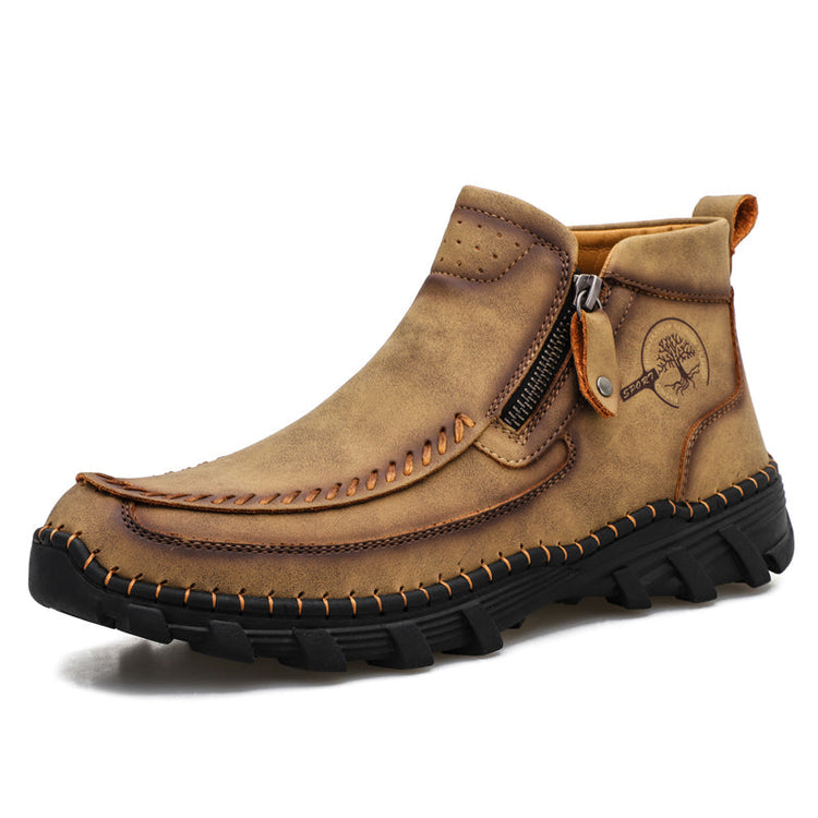 ⏰Last Day 70% OFF 🔥 TOPSFANO® Men's Vintage Leather Motorcycle Boots