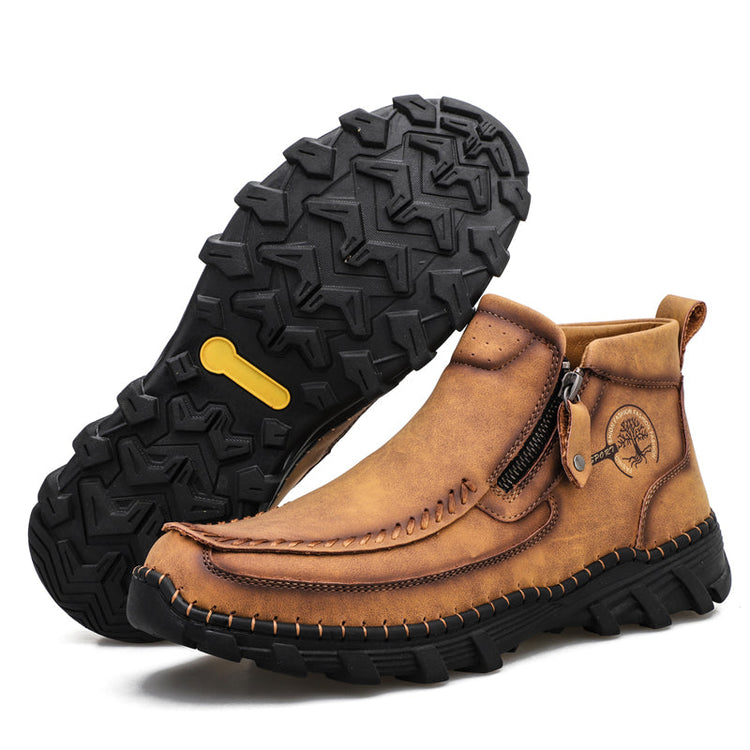 ⏰Last Day 70% OFF 🔥 TOPSFANO® Men's Vintage Leather Motorcycle Boots