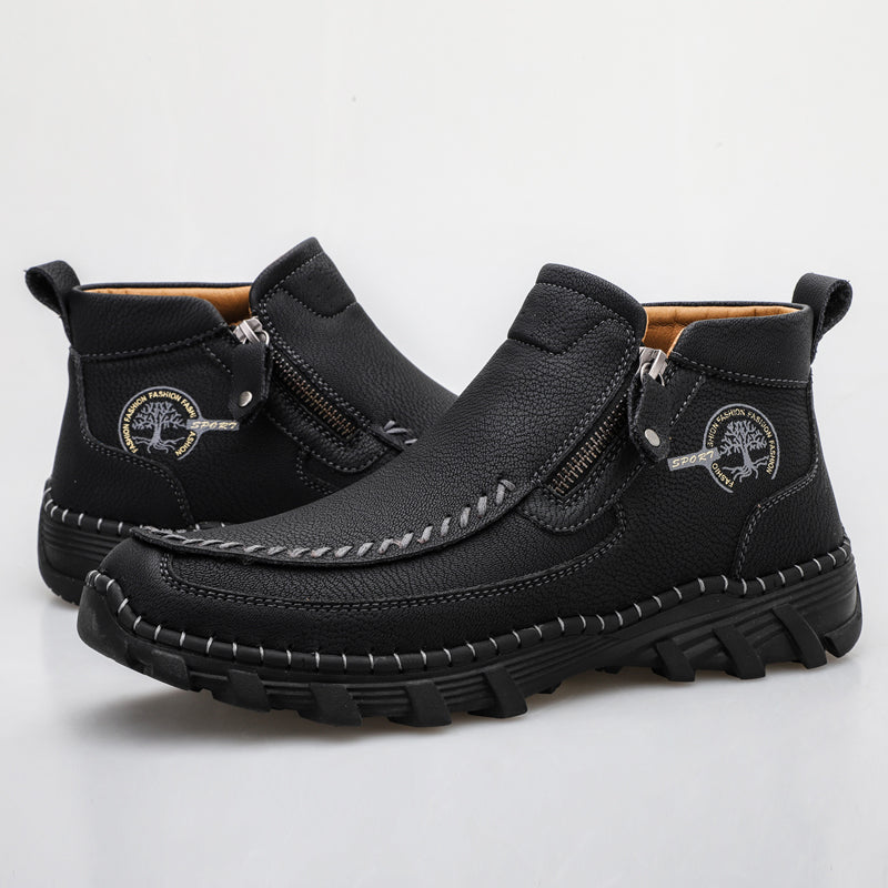 ⏰Last Day 70% OFF 🔥 TOPSFANO® Men's Vintage Leather Motorcycle Boots