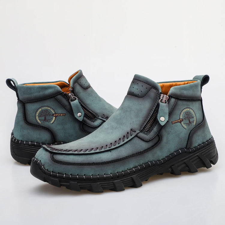 ⏰Last Day 70% OFF 🔥 TOPSFANO® Men's Vintage Leather Motorcycle Boots