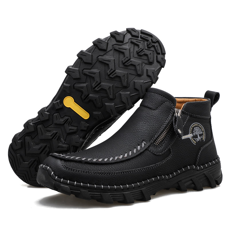 ⏰Last Day 70% OFF 🔥 TOPSFANO® Men's Vintage Leather Motorcycle Boots