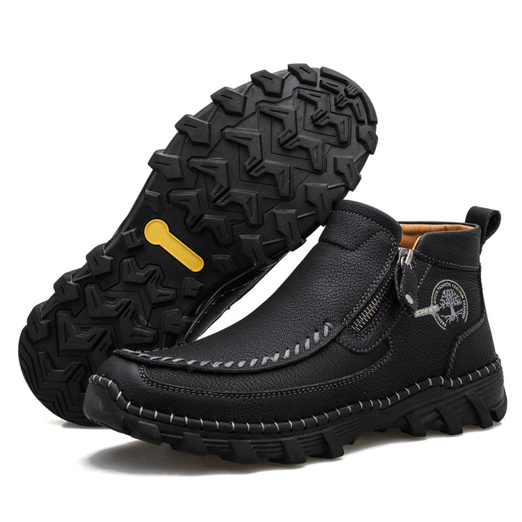 ⏰Last Day 70% OFF 🔥 TOPSFANO® Men's Vintage Leather Motorcycle Boots