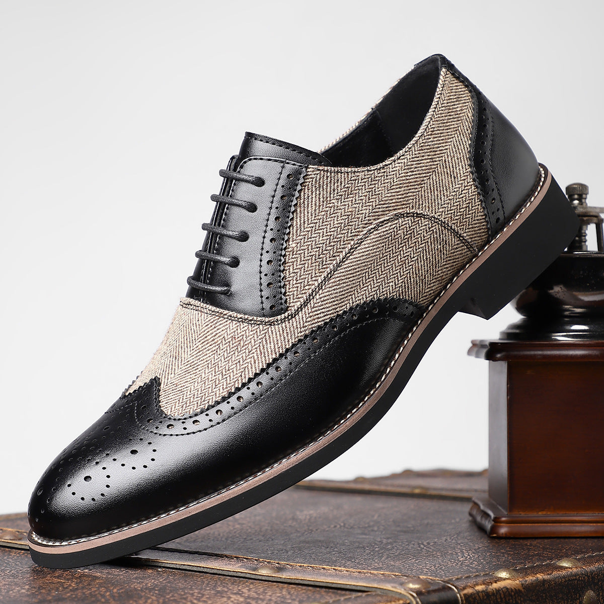 ⏰Last Day 70% OFF 🔥 TOPSFANO® Men's Vintage Brogue Dress Shoes