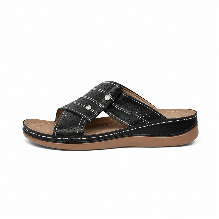 Women's Wedge Sandals – Comfortable Arch Support Slip-On Summer Shoes