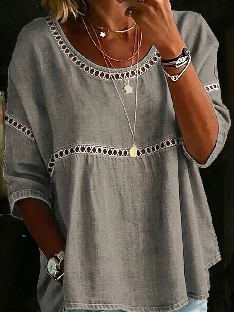 Newly arrived🔥 Casual loose linen blouse shirt for women in vintage style