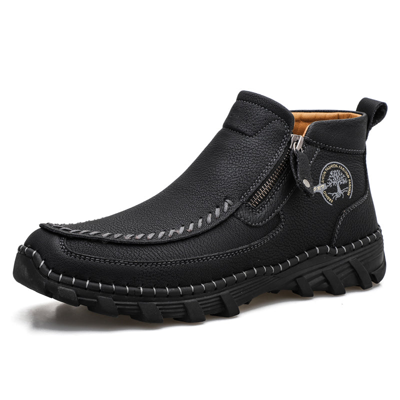 ⏰Last Day 70% OFF 🔥 TOPSFANO® Men's Vintage Leather Motorcycle Boots