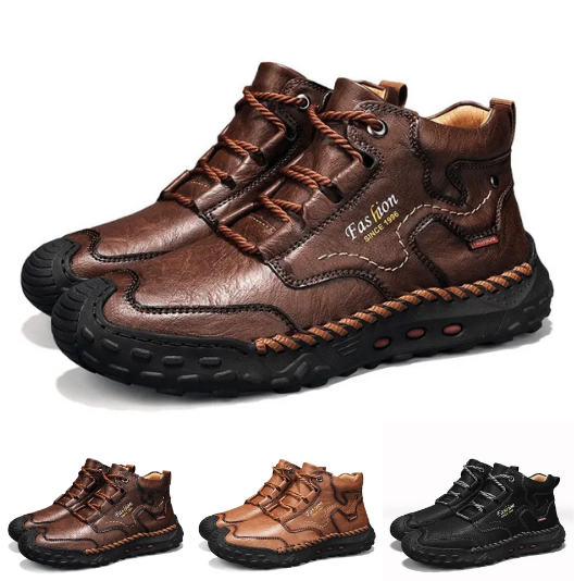⏰Last Day 70% OFF 🔥 Men's stitched Composite toe Cowhide Shoes Casual Shoes