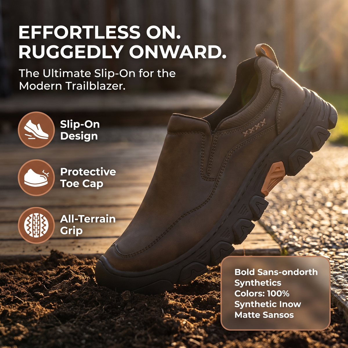 ⏰Last Day 70% OFF 🔥 TOPSFANO®Men's Slip‑On Outdoor Walking Shoes