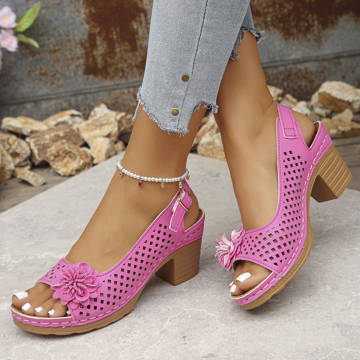 New Women's Floral Sandals
