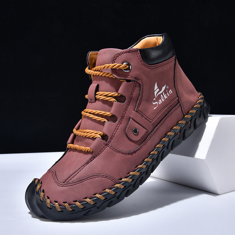 ⏰Last Day 70% OFF 🔥 TOPSFANO® Men's Vintage Leather Outdoor Boots