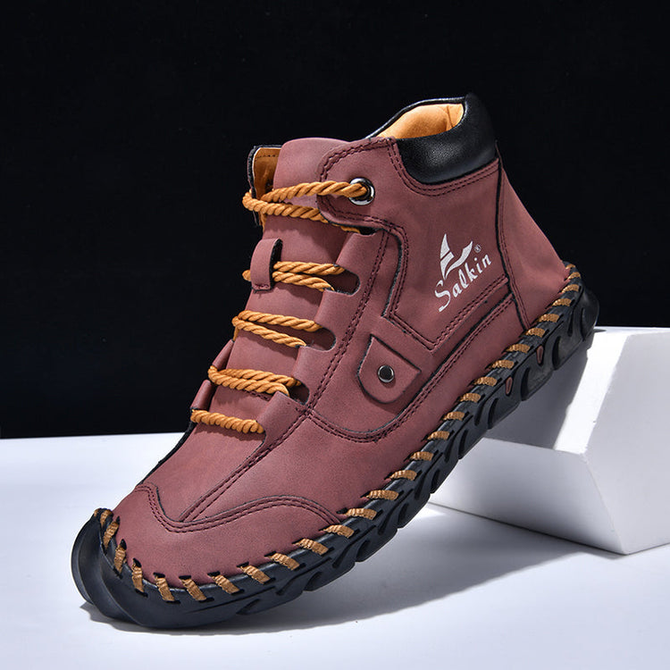 ⏰Last Day 70% OFF 🔥 TOPSFANO® Men's Vintage Leather Outdoor Boots