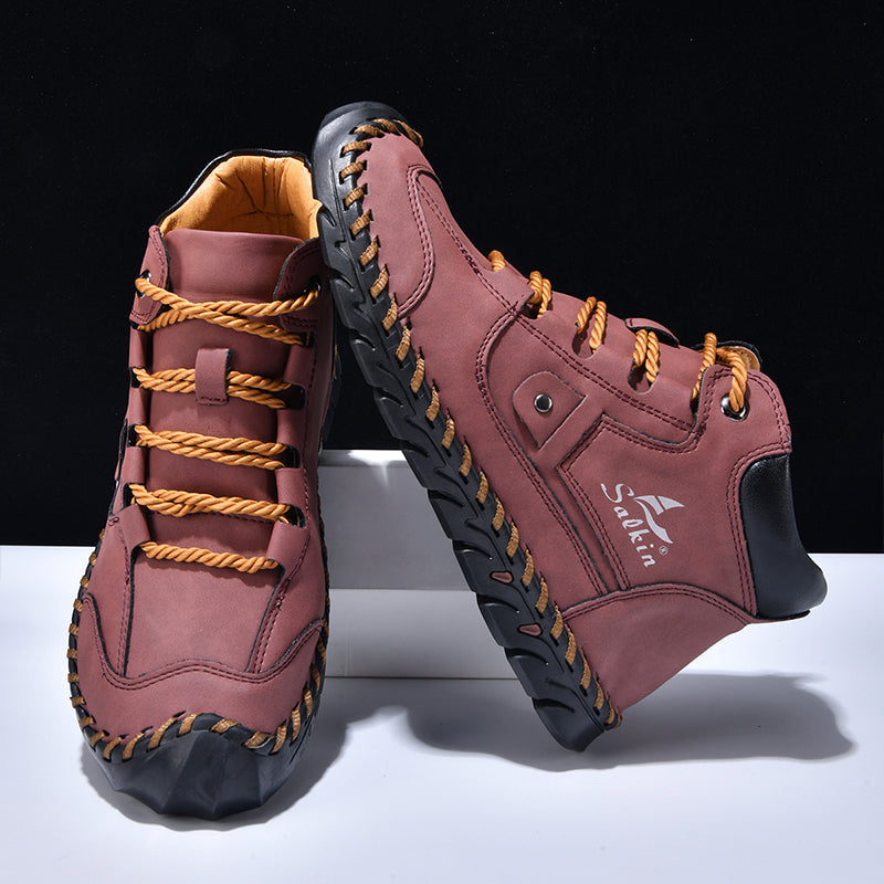 ⏰Last Day 70% OFF 🔥 TOPSFANO® Men's Vintage Leather Outdoor Boots