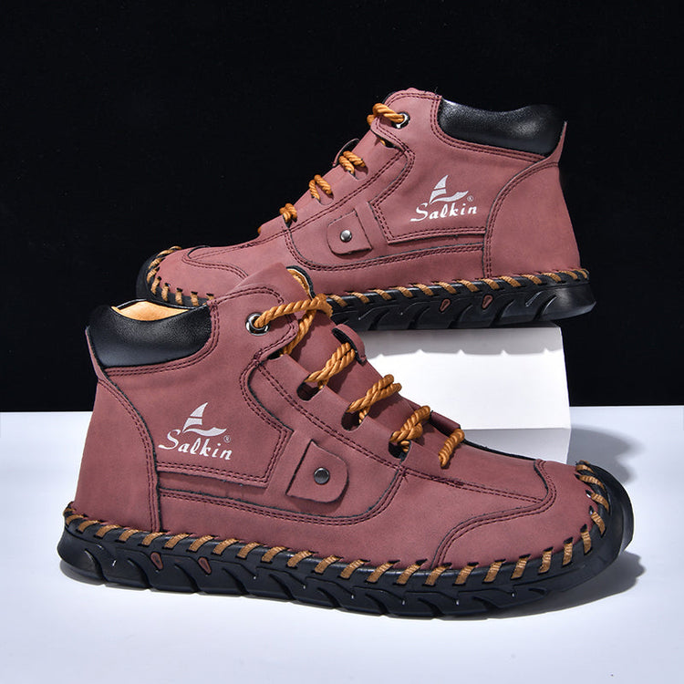 ⏰Last Day 70% OFF 🔥 TOPSFANO® Men's Vintage Leather Outdoor Boots