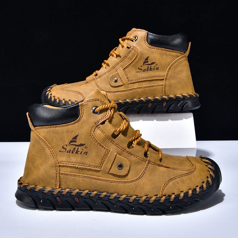 ⏰Last Day 70% OFF 🔥 TOPSFANO® Men's Vintage Leather Outdoor Boots