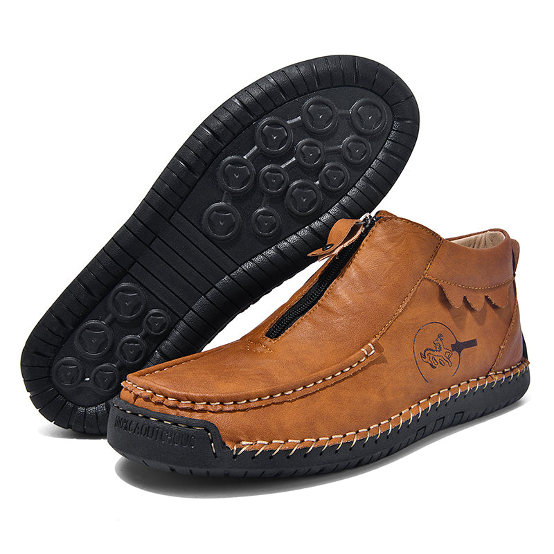 ⏰Last Day 70% OFF 🔥 TOPSFANO® Men's Vintage Zip-Up Outdoor Boots