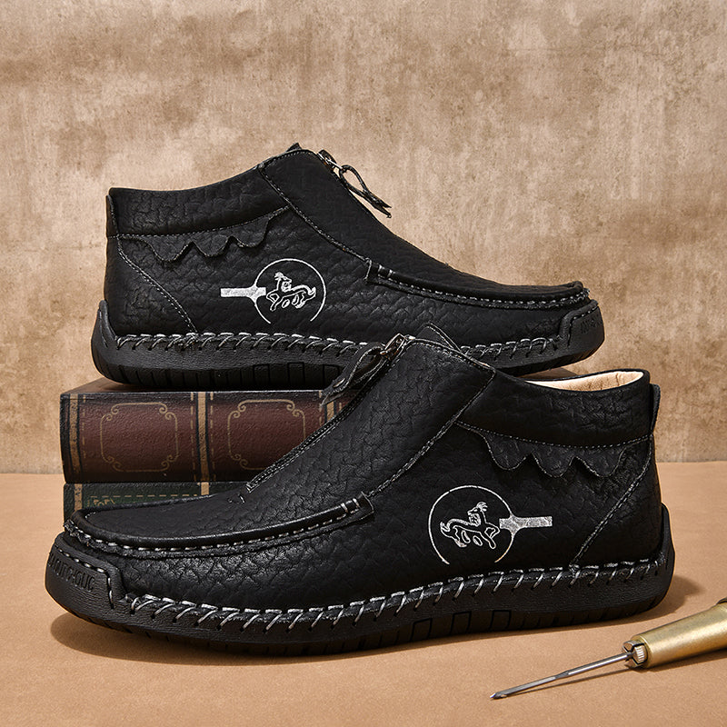 ⏰Last Day 70% OFF 🔥 TOPSFANO® Men's Vintage Zip-Up Outdoor Boots