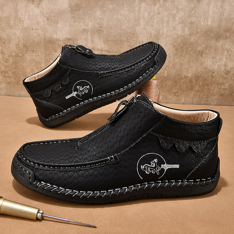 ⏰Last Day 70% OFF 🔥 TOPSFANO® Men's Vintage Zip-Up Outdoor Boots