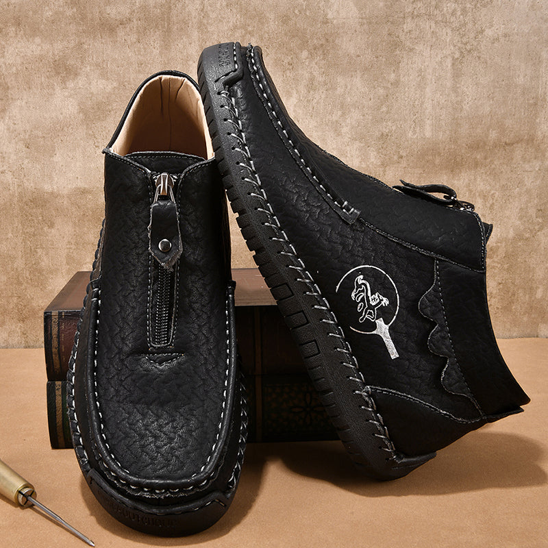 ⏰Last Day 70% OFF 🔥 TOPSFANO® Men's Vintage Zip-Up Outdoor Boots