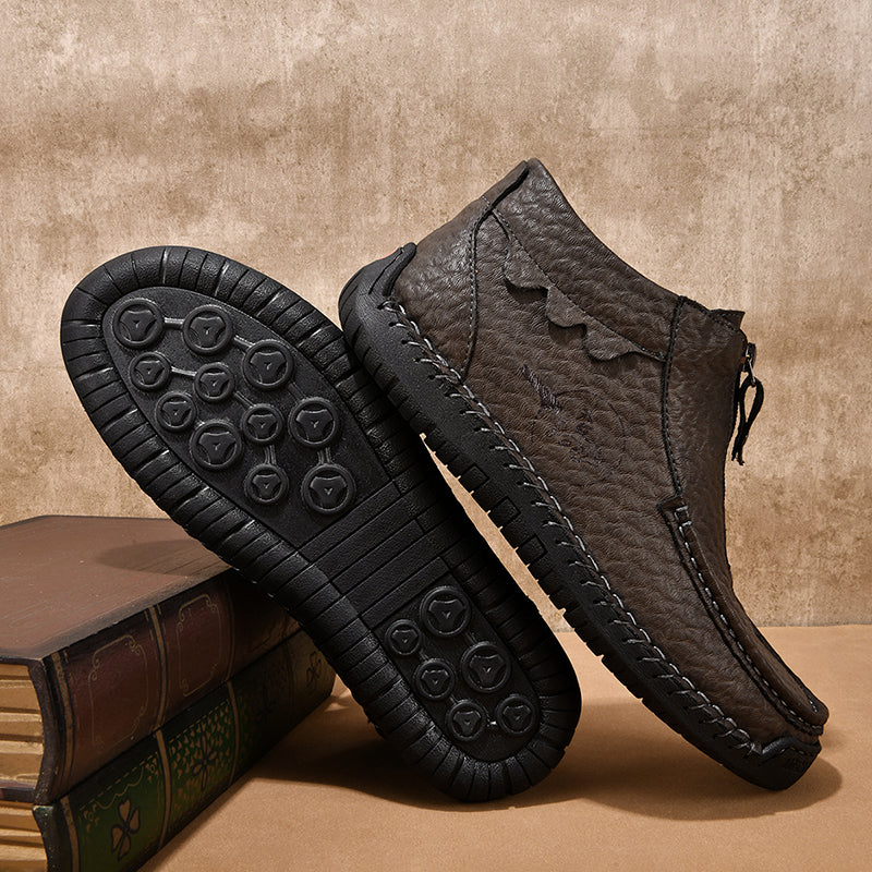 ⏰Last Day 70% OFF 🔥 TOPSFANO® Men's Vintage Zip-Up Outdoor Boots