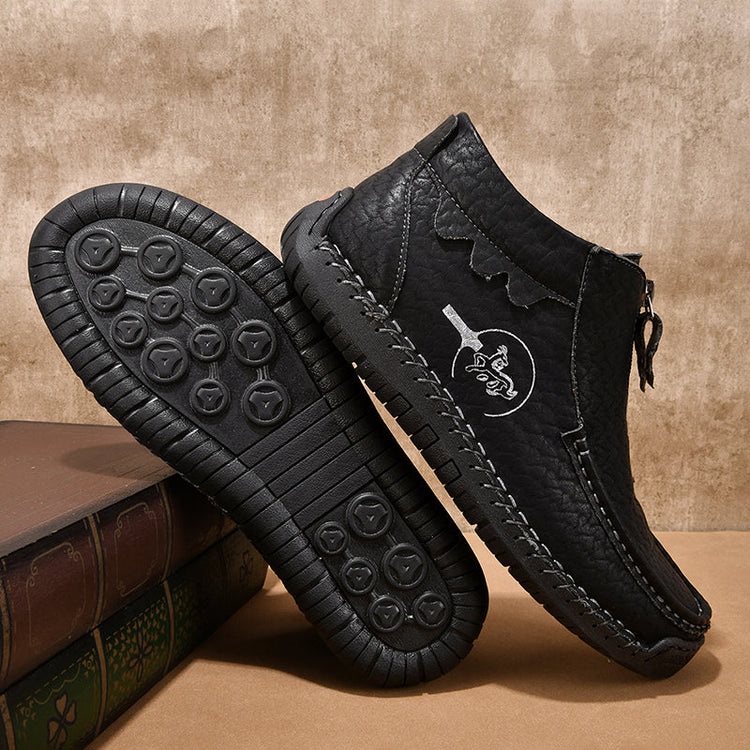 ⏰Last Day 70% OFF 🔥 TOPSFANO® Men's Vintage Zip-Up Outdoor Boots