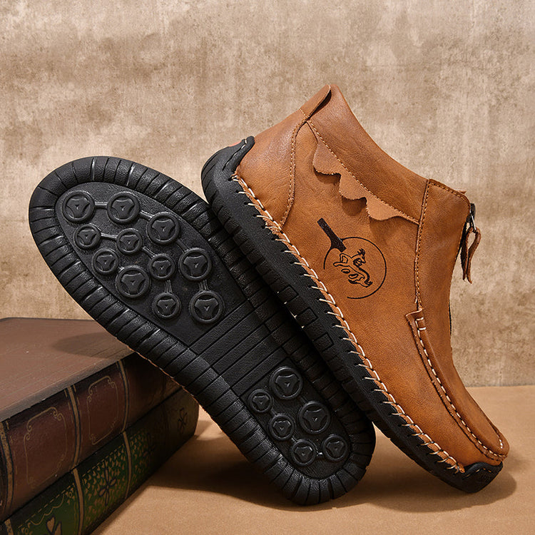 ⏰Last Day 70% OFF 🔥 TOPSFANO® Men's Vintage Zip-Up Outdoor Boots