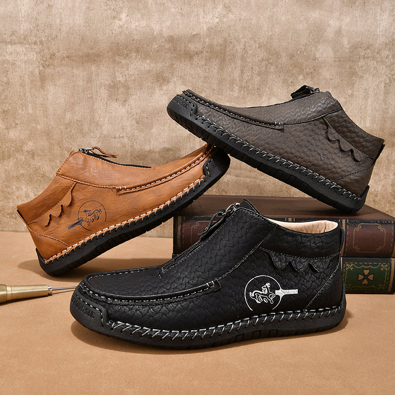 ⏰Last Day 70% OFF 🔥 TOPSFANO® Men's Vintage Zip-Up Outdoor Boots