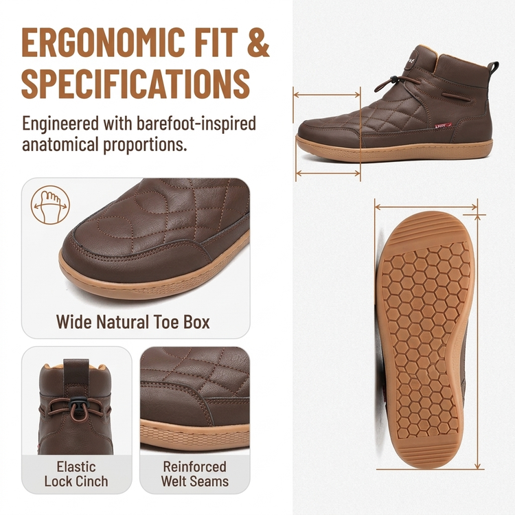 ⏰Last Day! 45% OFF  🔥TOPSFANO®Men’s Cowhide Wide-toe Watreproof Orthopedic Walking Boots