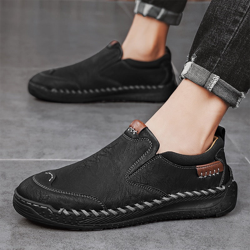 ⏰Last Day 70% OFF 🔥 TOPSFANO® Men's Leather Walking Shoes with a Wide Toe Box