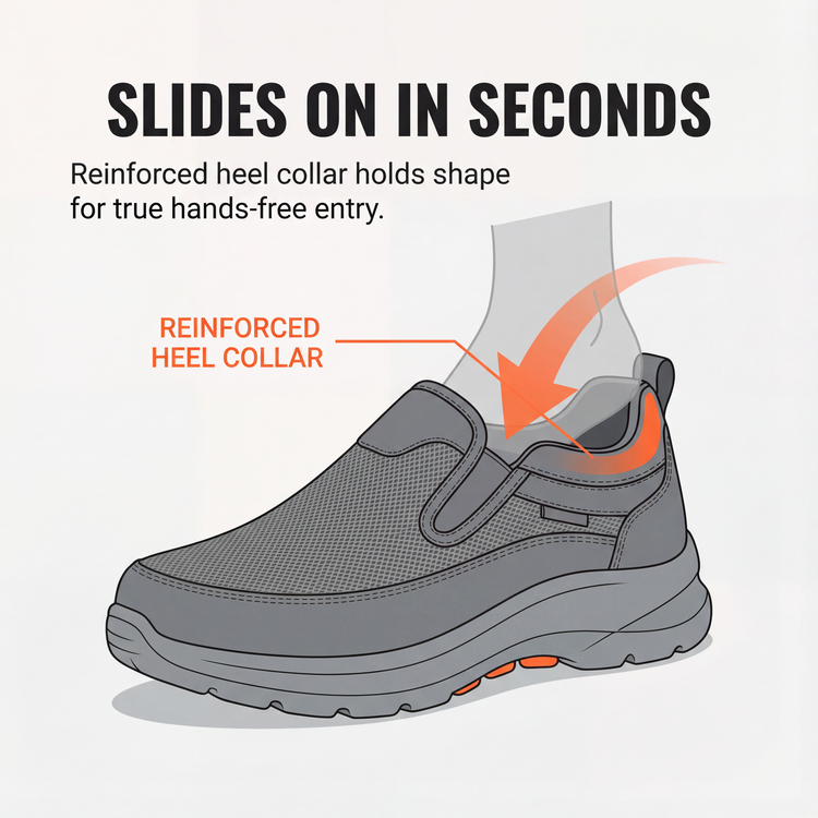 ⏰Last Day 70% OFF 🔥 TOPSFANO® Hands Free Orthopedic Slip On Sneaker