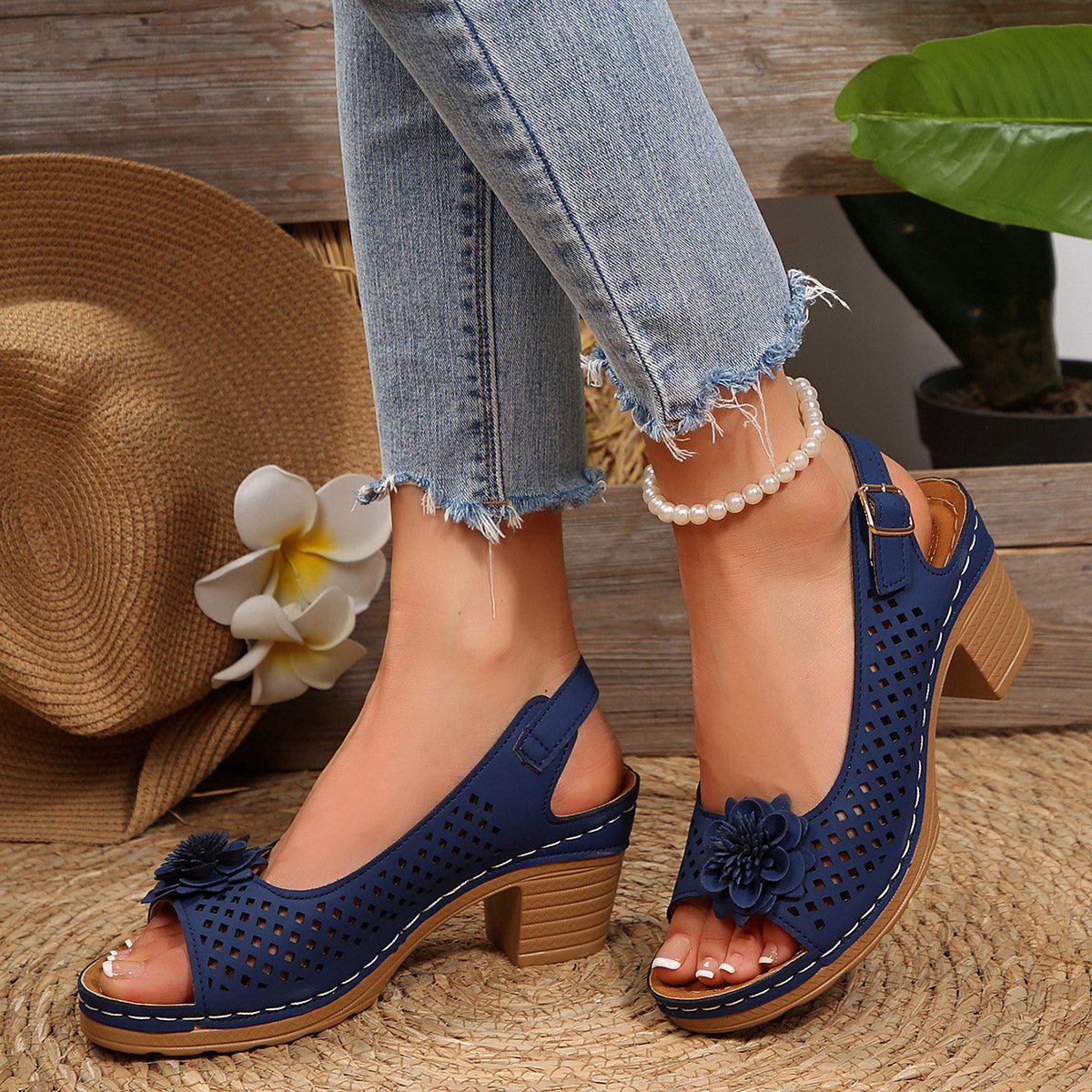 New Women's Floral Sandals