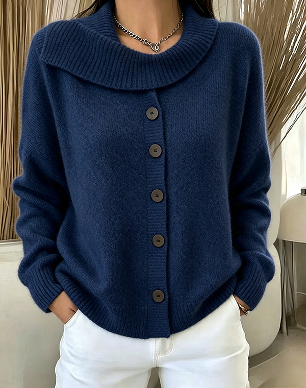 ⏰Last Day 70% OFF 🔥 Cozy cardigan with button placket for women