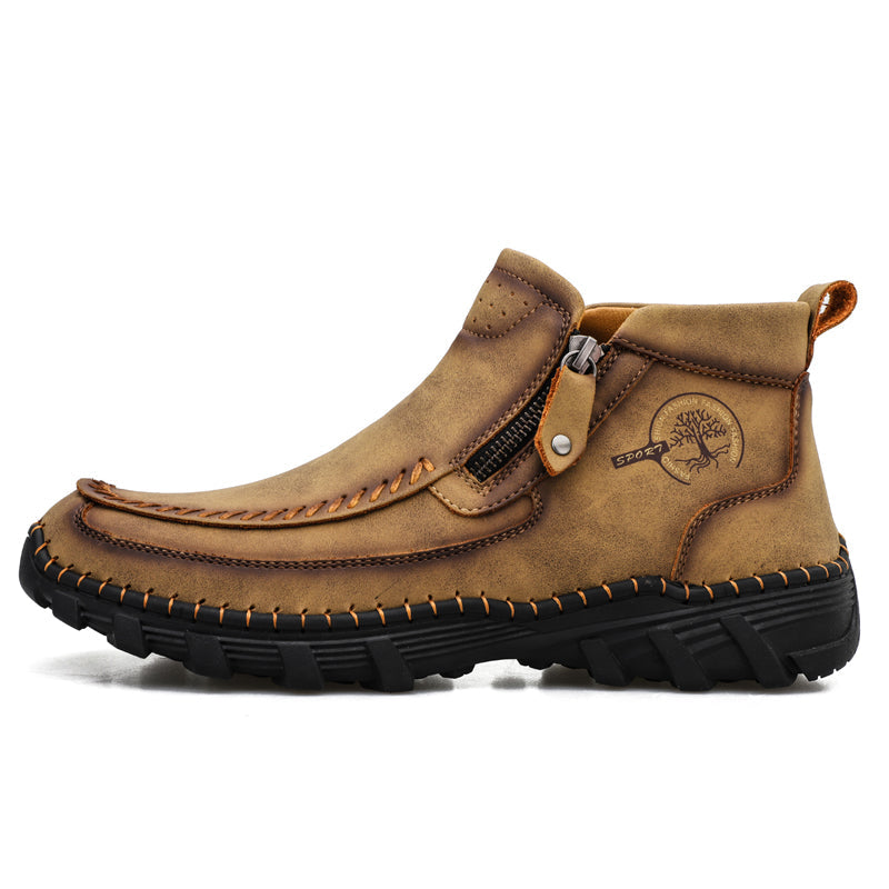 ⏰Last Day 70% OFF 🔥 TOPSFANO® Men's Vintage Leather Motorcycle Boots