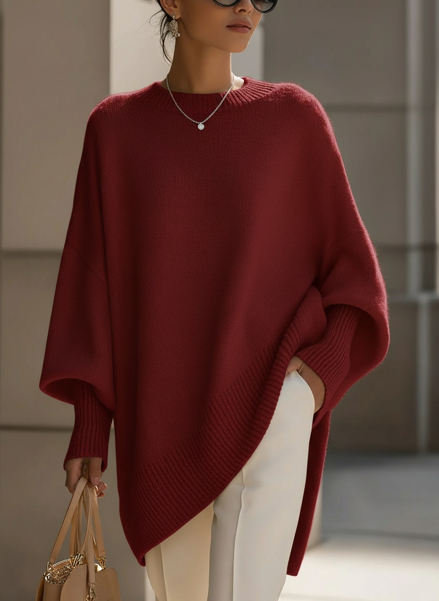⏰Last Day 70% OFF 🔥 Women's Cozy Loose Asymmetrical Hem Sweater