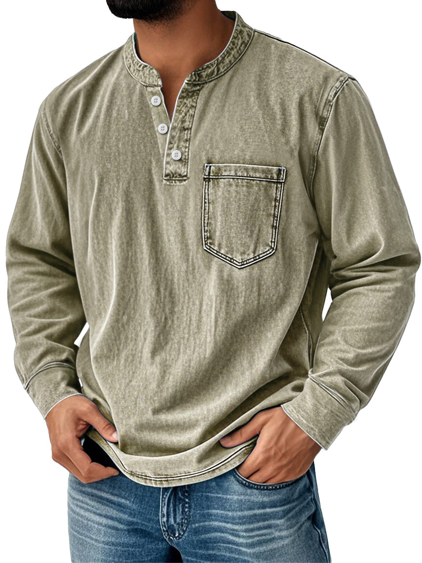 Men Can’t Get Enough of This Cozy Henley Shirt