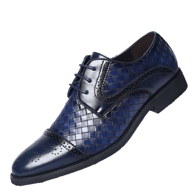 ⏰Last Day 70% OFF 🔥 TOPSFANO® Men's European-Style Patchwork Leather Lace-Up Shoes