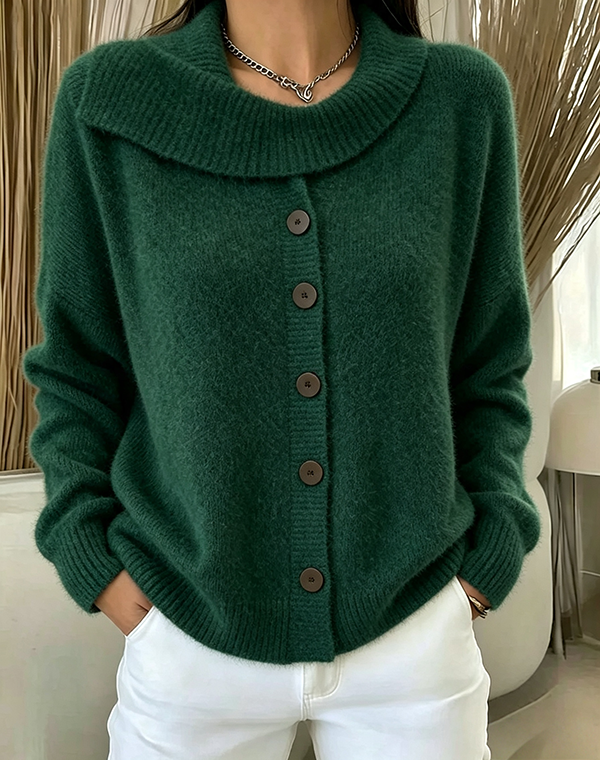 ⏰Last Day 70% OFF 🔥 Cozy cardigan with button placket for women