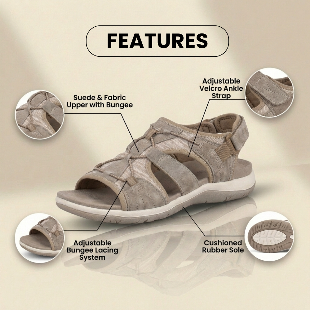 ⏰Last Day 70% OFF 🔥 Sports Mesh Sandals - Adjustable Multi-Strap Design