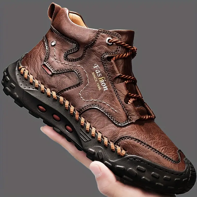⏰Last Day 70% OFF 🔥 Men's stitched Composite toe Cowhide Shoes Casual Shoes