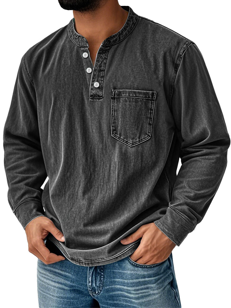 Men Can’t Get Enough of This Cozy Henley Shirt