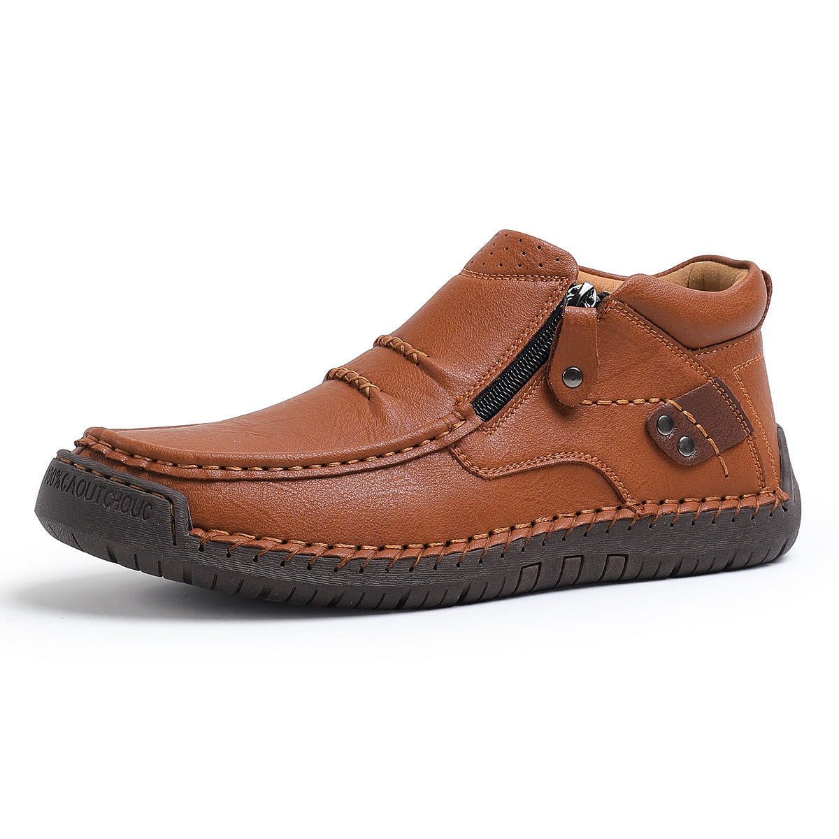 Men's crafted Genuine Leather Boots with Arch Support & Wide Toe Box